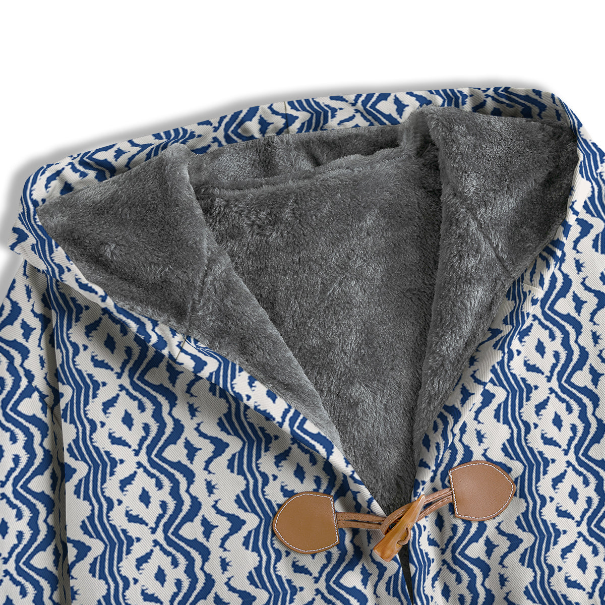Shibori Wave Print Pattern Men's Windbreaker Jacket-grizzshop