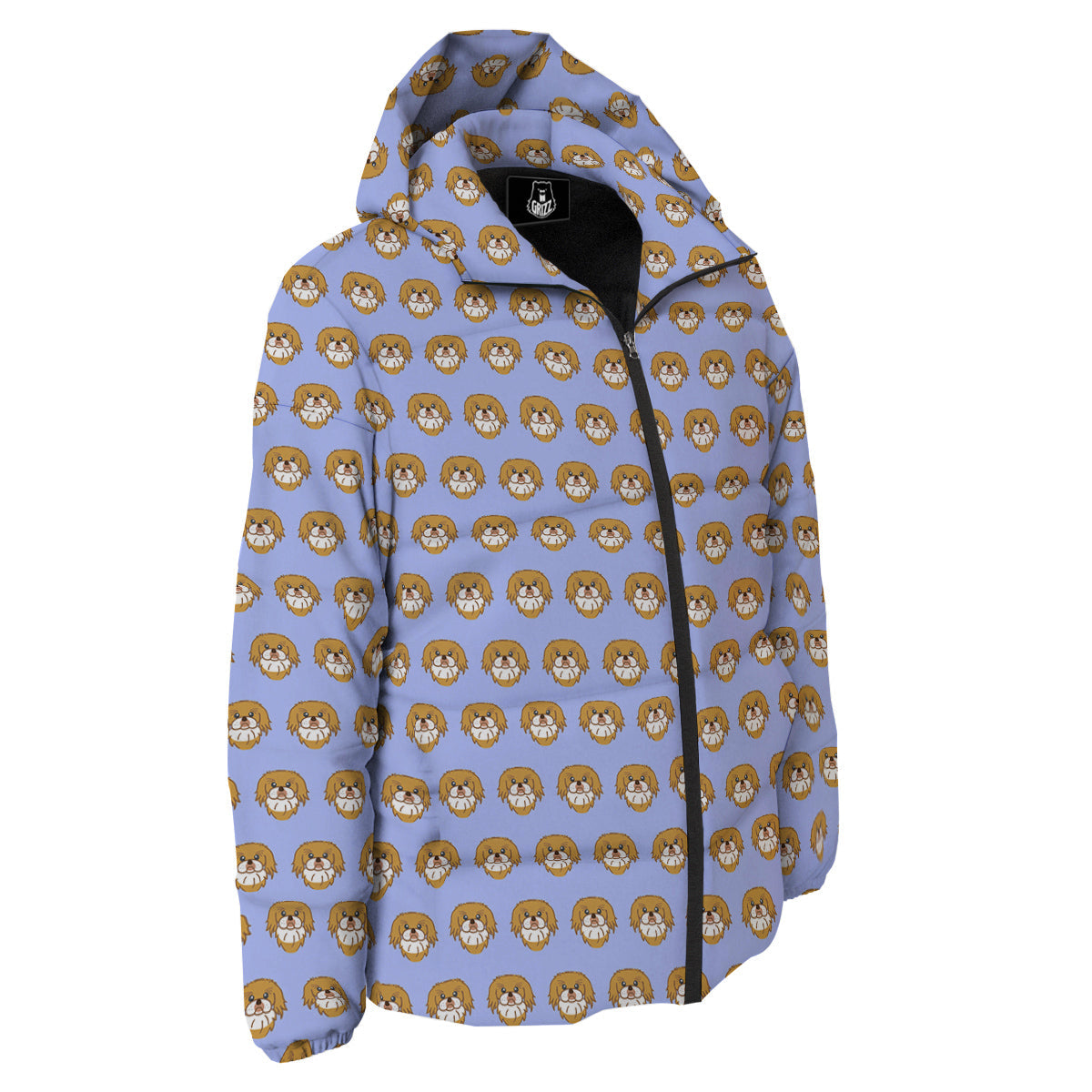 Shih Tzu Cute Print Pattern Down Jacket-grizzshop