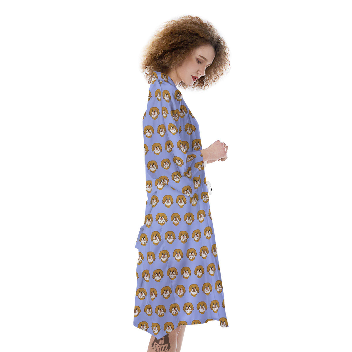 Shih Tzu Cute Print Pattern Kimono-grizzshop