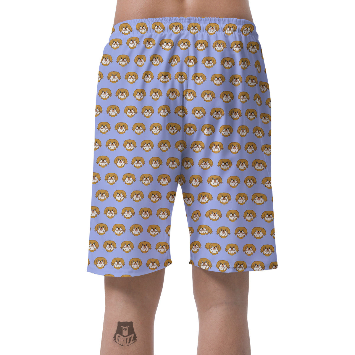 Shih Tzu Cute Print Pattern Men's Shorts-grizzshop