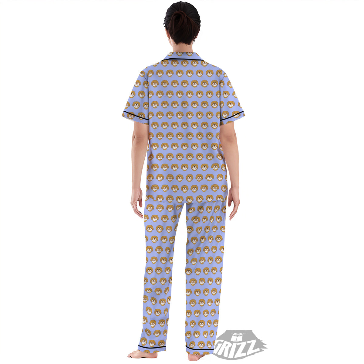 Shih Tzu Cute Print Pattern Women's Pajamas Set-grizzshop