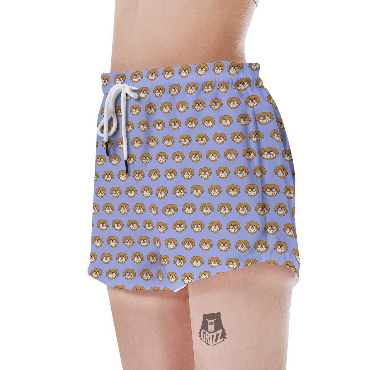 Shih Tzu Cute Print Pattern Women's Shorts-grizzshop