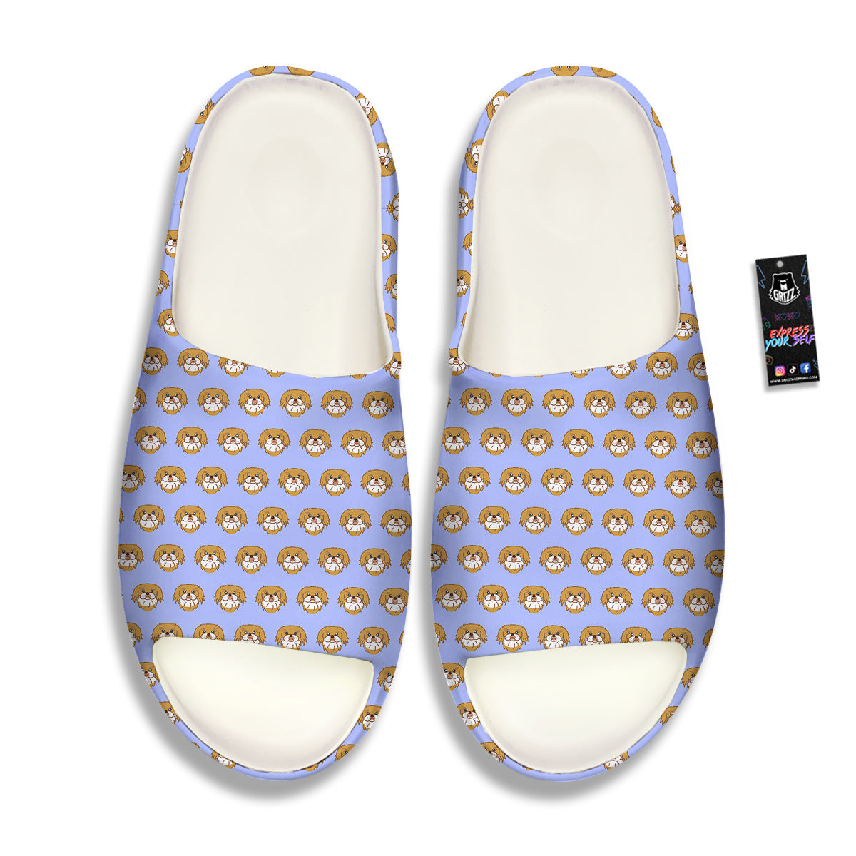 Shih Tzu Cute Print Pattern Sandals-grizzshop