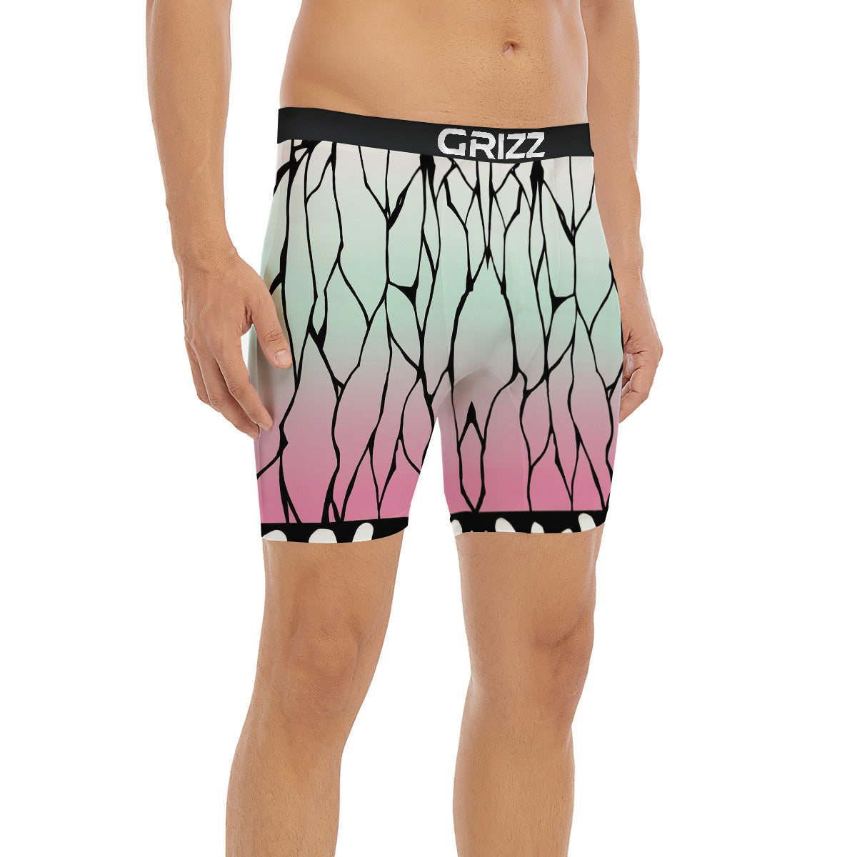 Shinobu Print Pattern Boxer Briefs-grizzshop