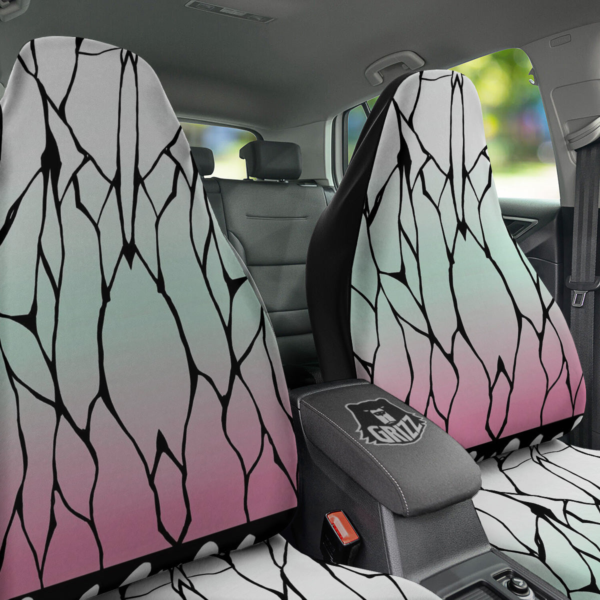 Shinobu Print Pattern Car Seat Covers-grizzshop