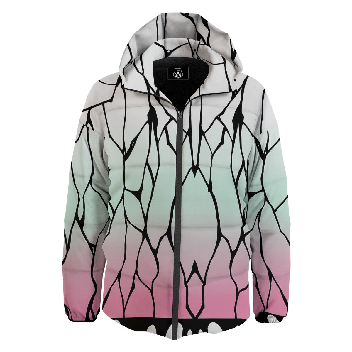 Shinobu Print Pattern Down Jacket-grizzshop
