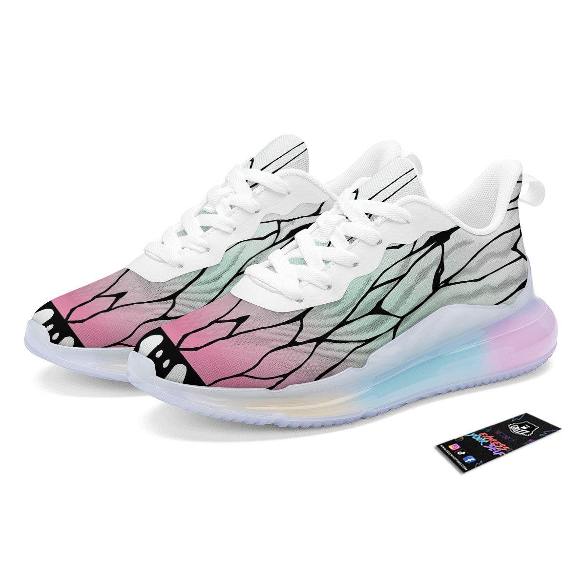 Shinobu Print Pattern Running Sneakers-grizzshop
