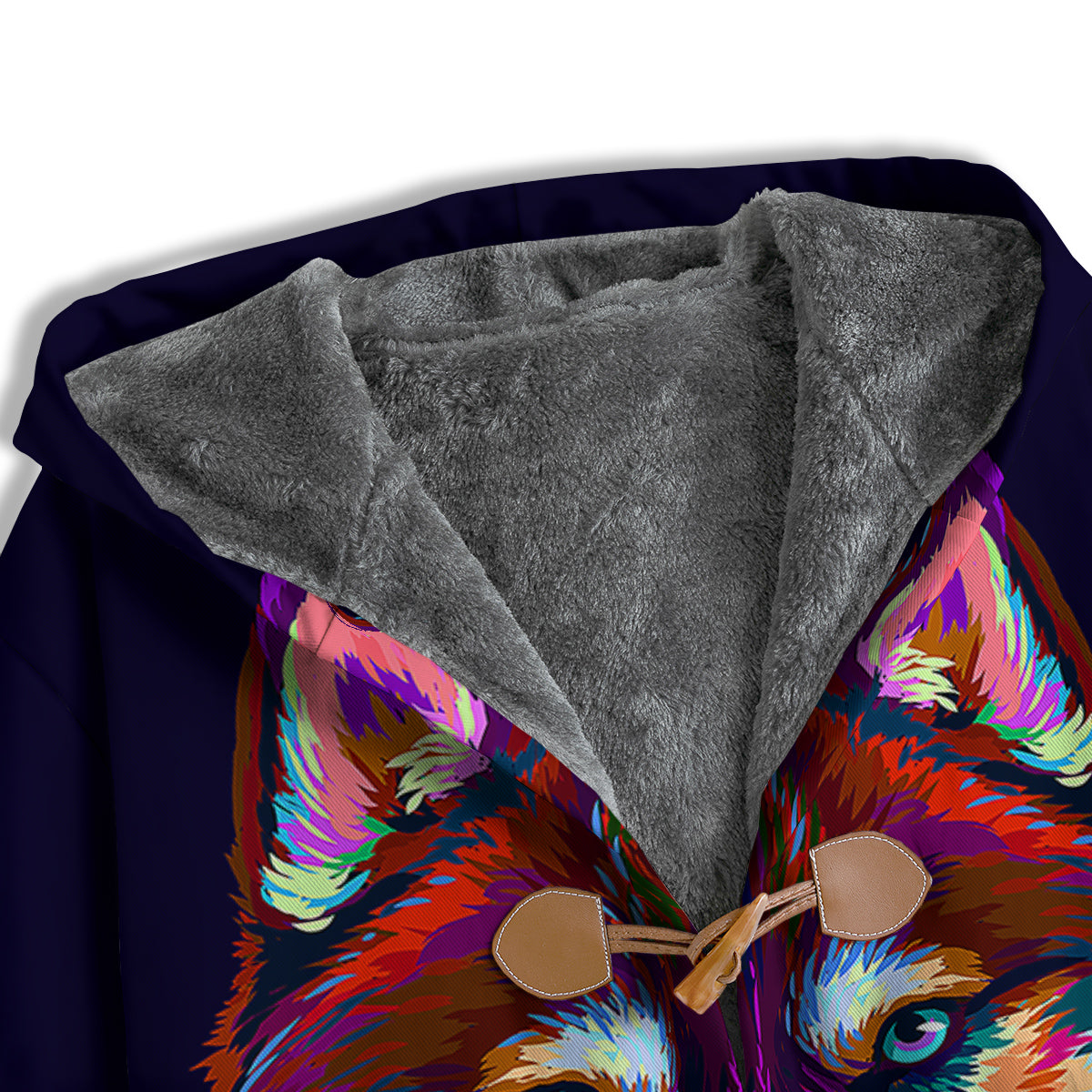 Siberian Husky Colorful Print Men's Windbreaker Jacket-grizzshop