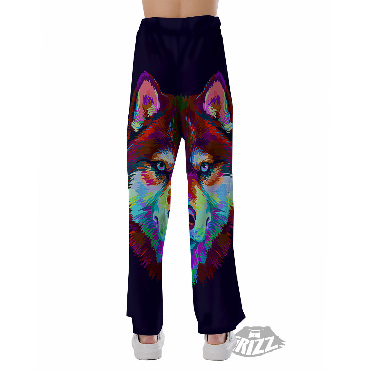 Siberian Husky Colorful Print Pajama Pants-grizzshop