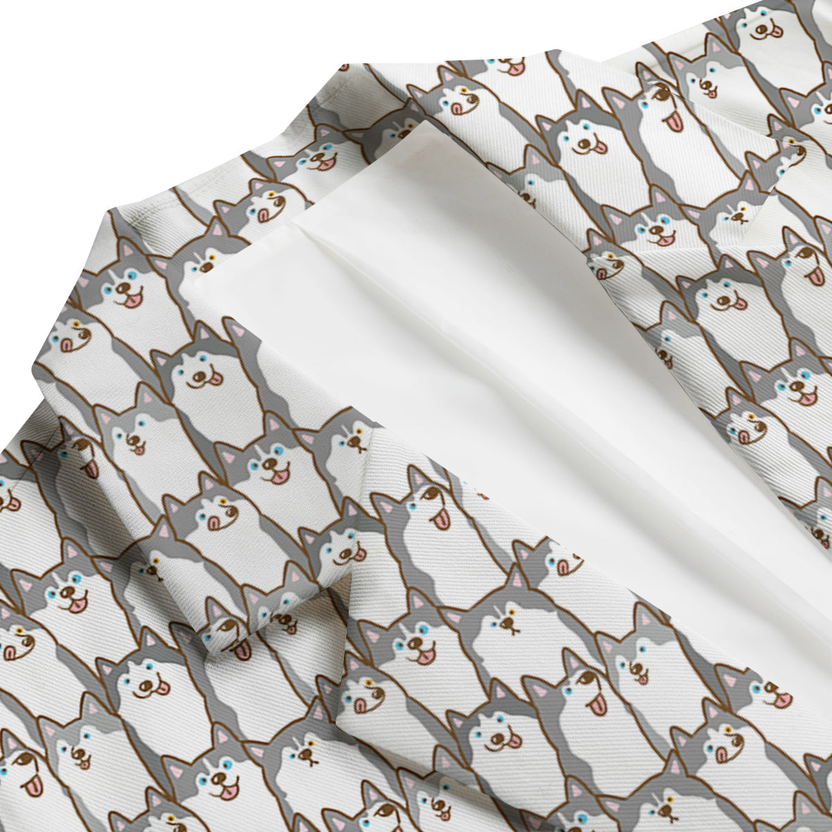 Siberian Husky Cute Print Pattern Men's Blazer-grizzshop