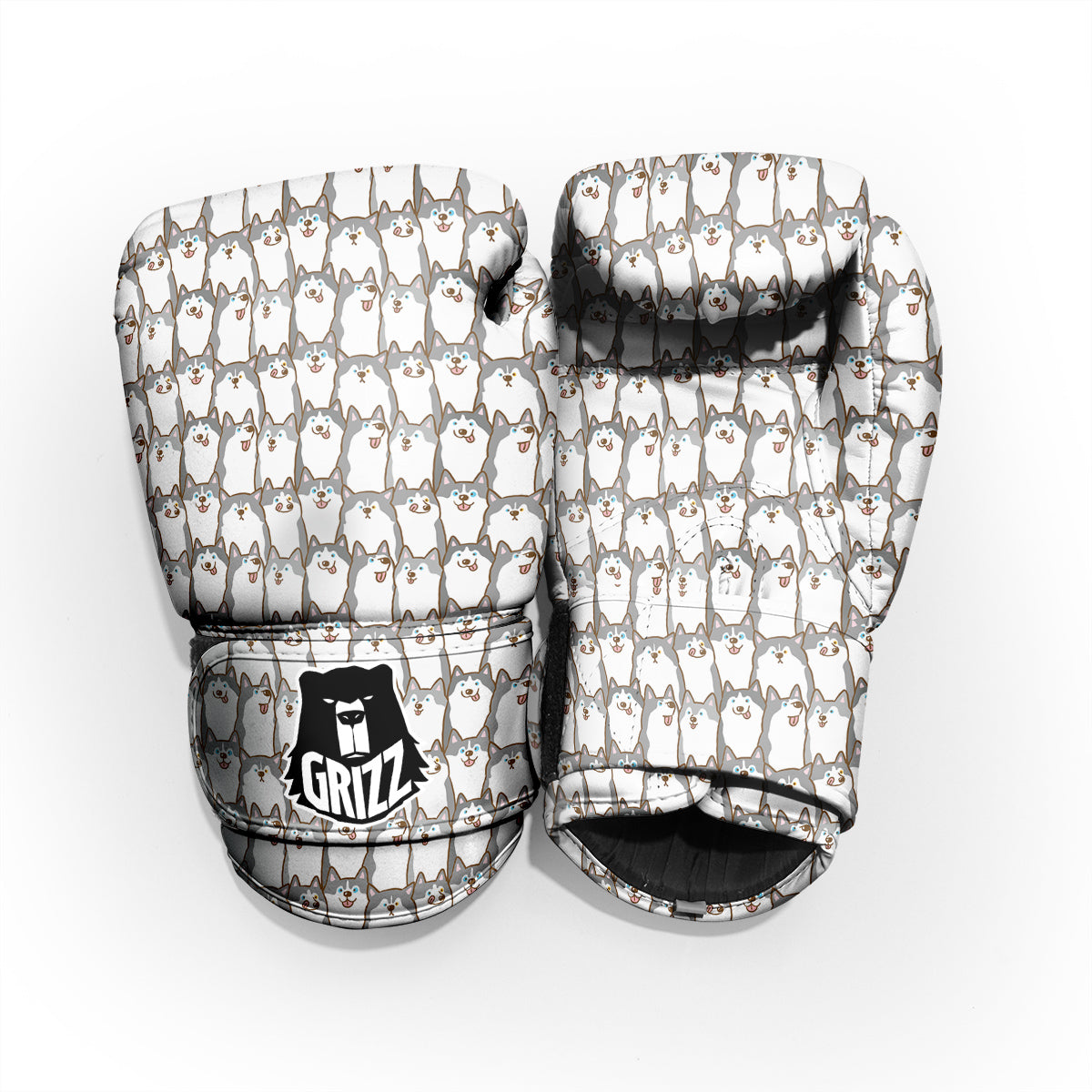 Siberian Husky Cute Print Pattern Pro Boxing Glove