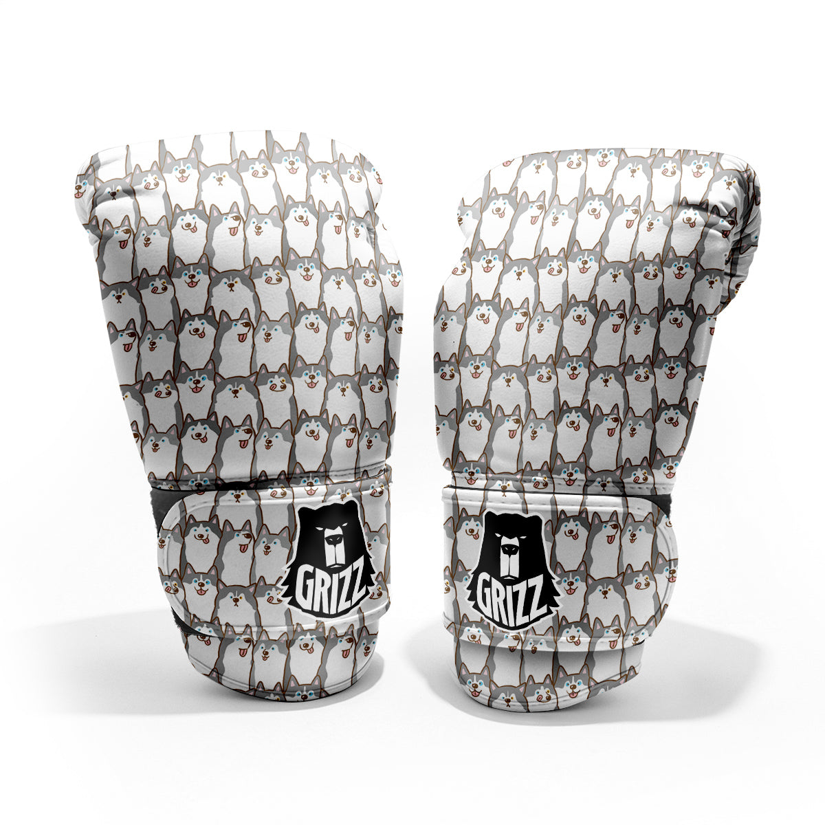 Siberian Husky Cute Print Pattern Pro Boxing Glove