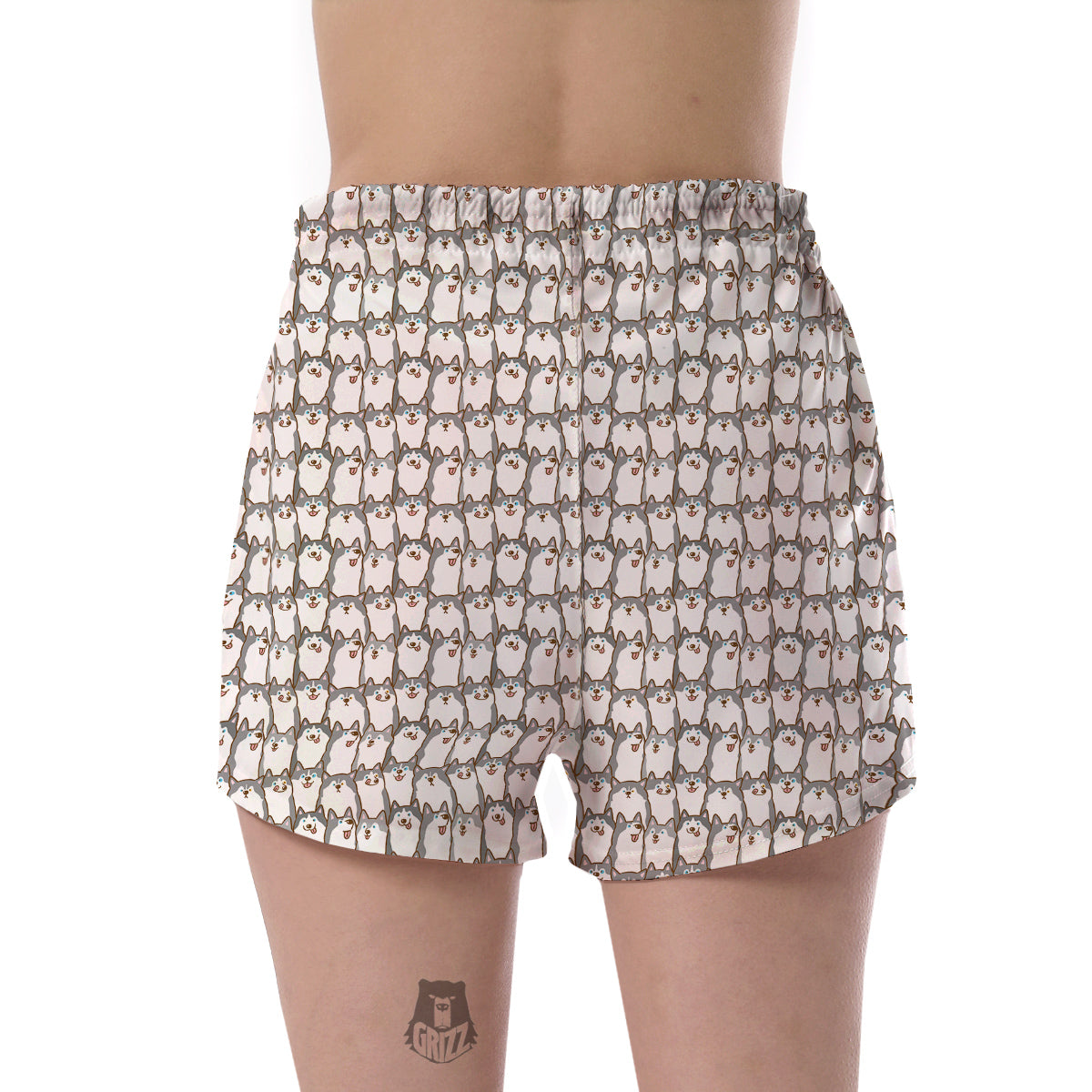 Siberian Husky Cute Print Pattern Women's Shorts-grizzshop
