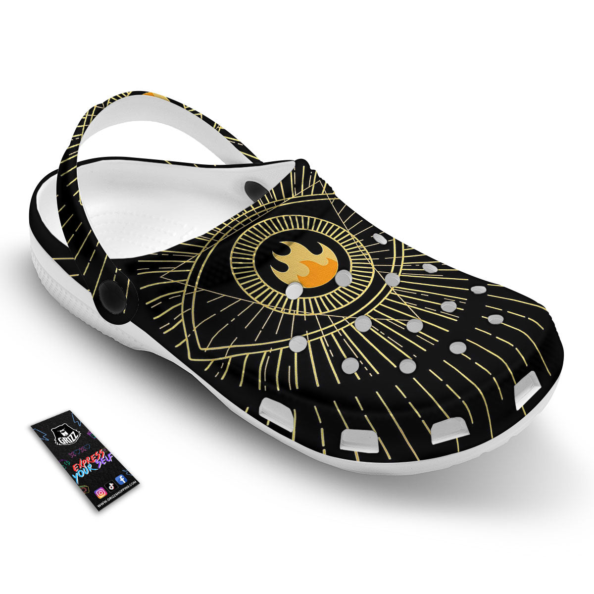 Sight Masonic Eye Print Clog-grizzshop