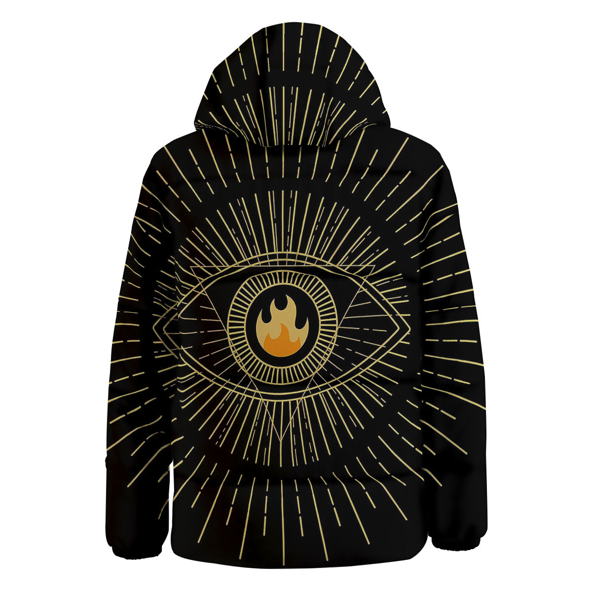 Sight Masonic Eye Print Down Jacket-grizzshop