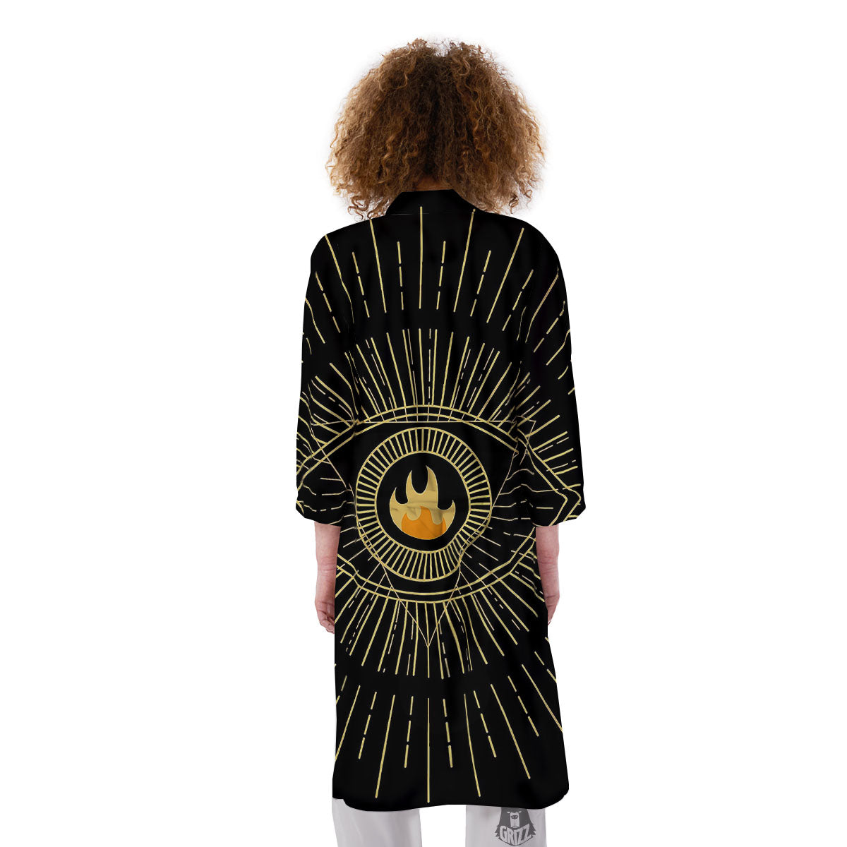 Sight Masonic Eye Print Kimono-grizzshop