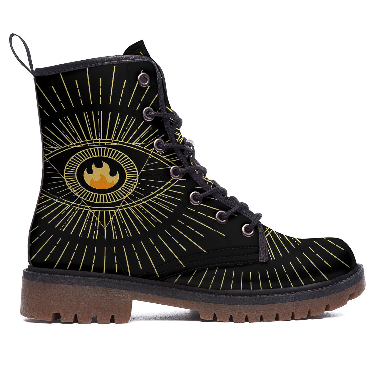 Sight Masonic Eye Print Work Boots-grizzshop