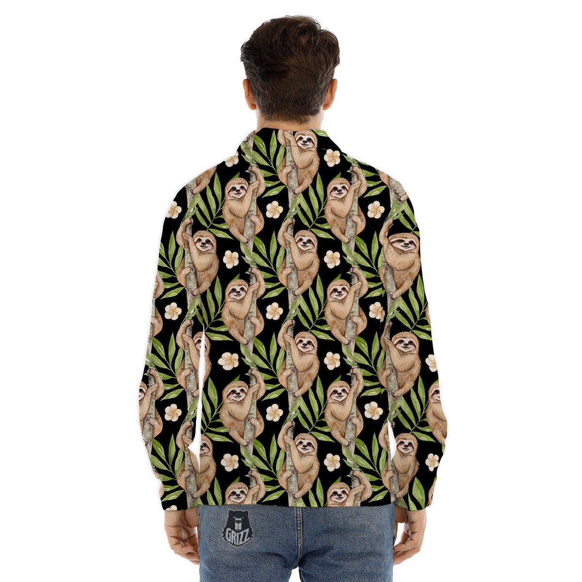 Sight Red Gun Print Pattern Men's Dress Shirts-grizzshop
