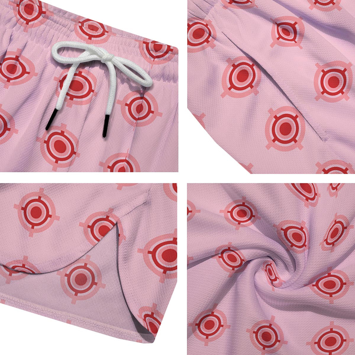 Sight Red Gun Print Pattern Men's Running Shorts-grizzshop