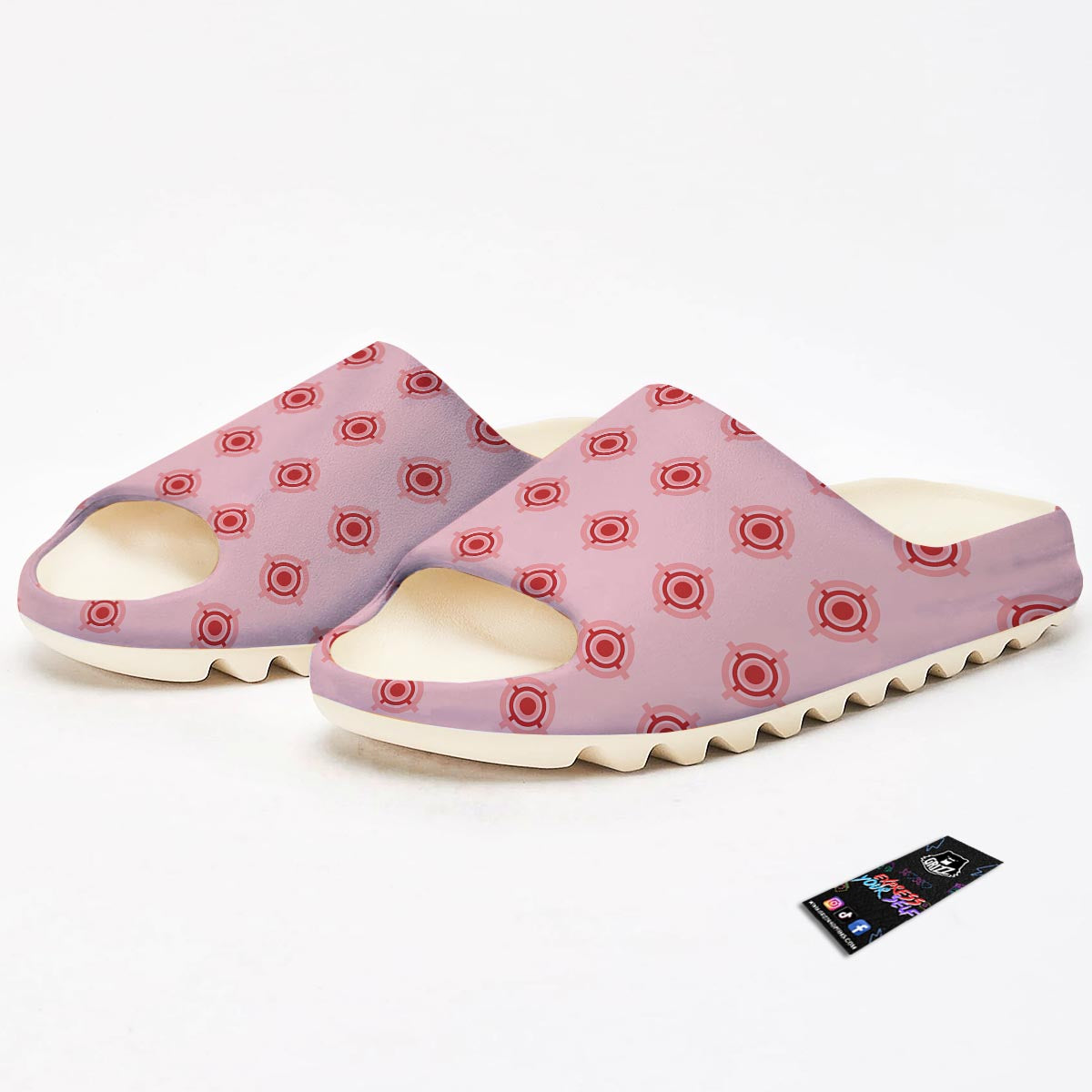 Sight Red Gun Print Pattern Sandals-grizzshop