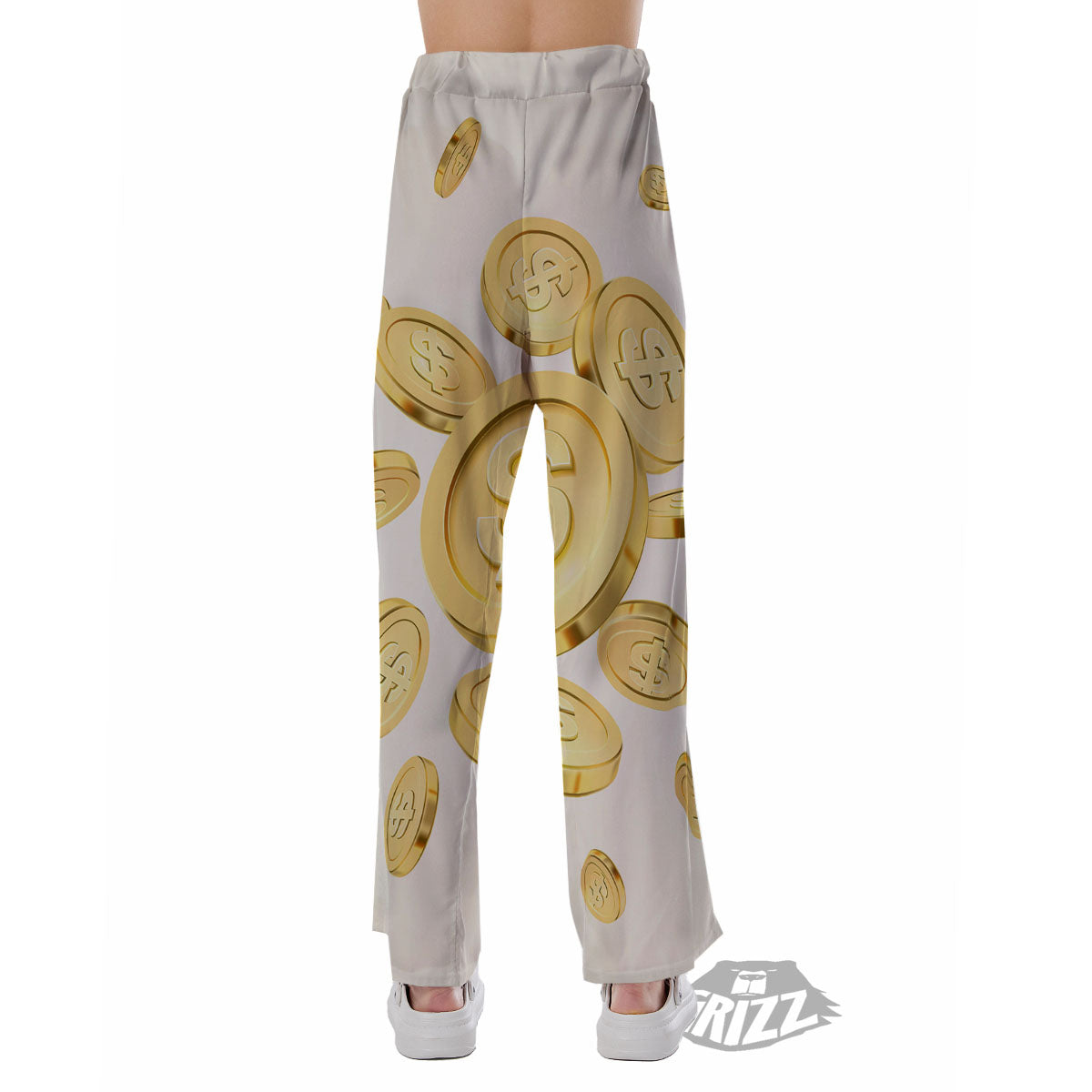 Sign Explosion Golden Dollar Print Pajama Pants-grizzshop
