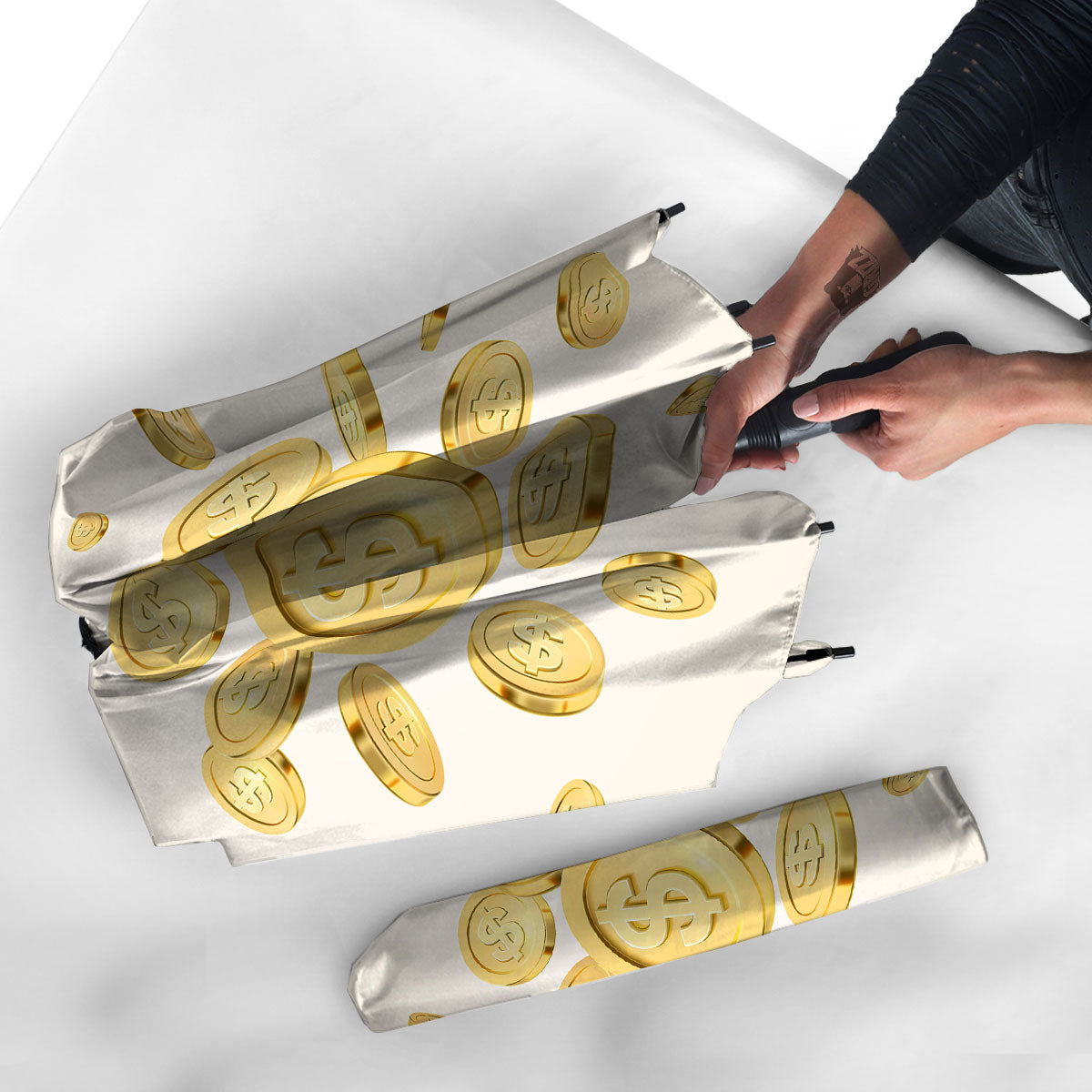 Sign Explosion Golden Dollar Print Umbrella-grizzshop