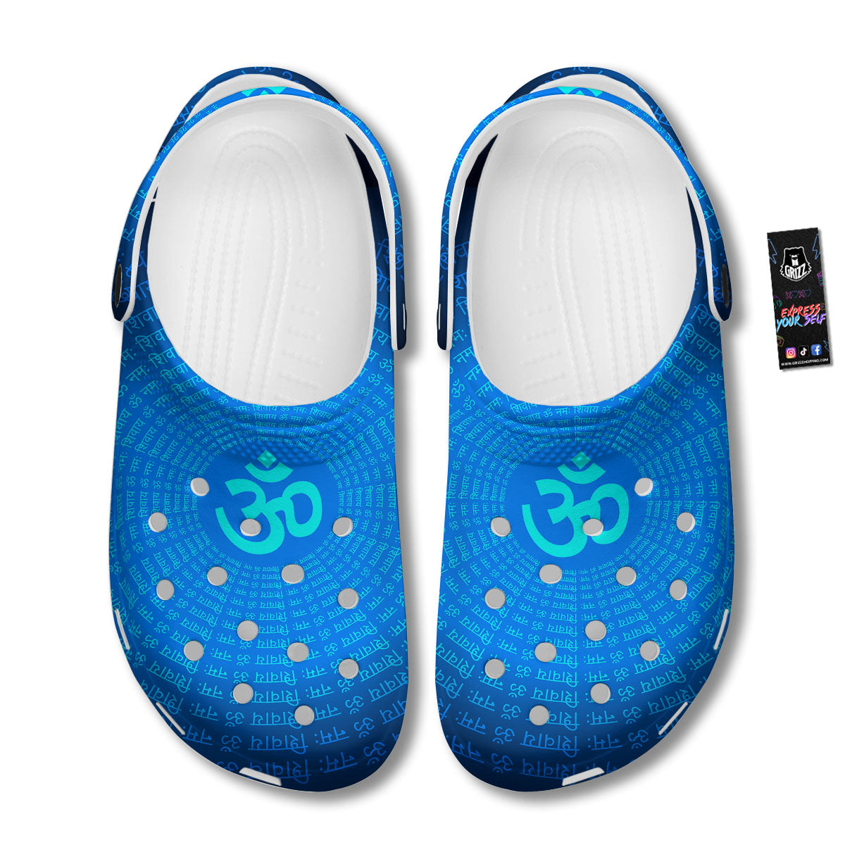 Sign Om Spiritual Print Clog-grizzshop