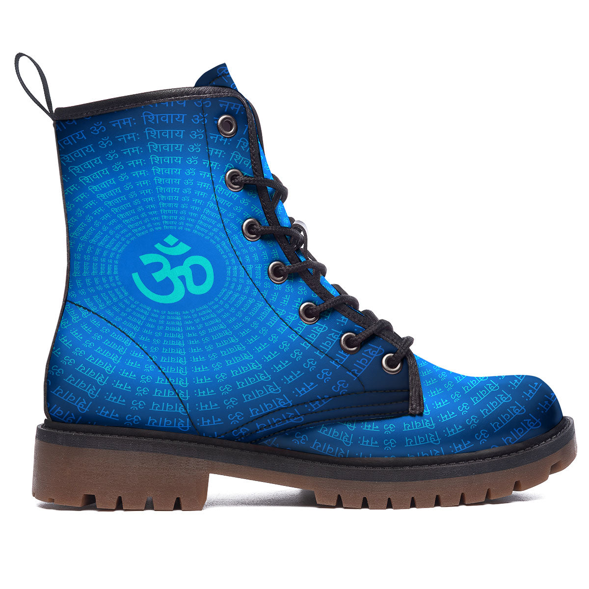 Sign Om Spiritual Print Work Boots-grizzshop