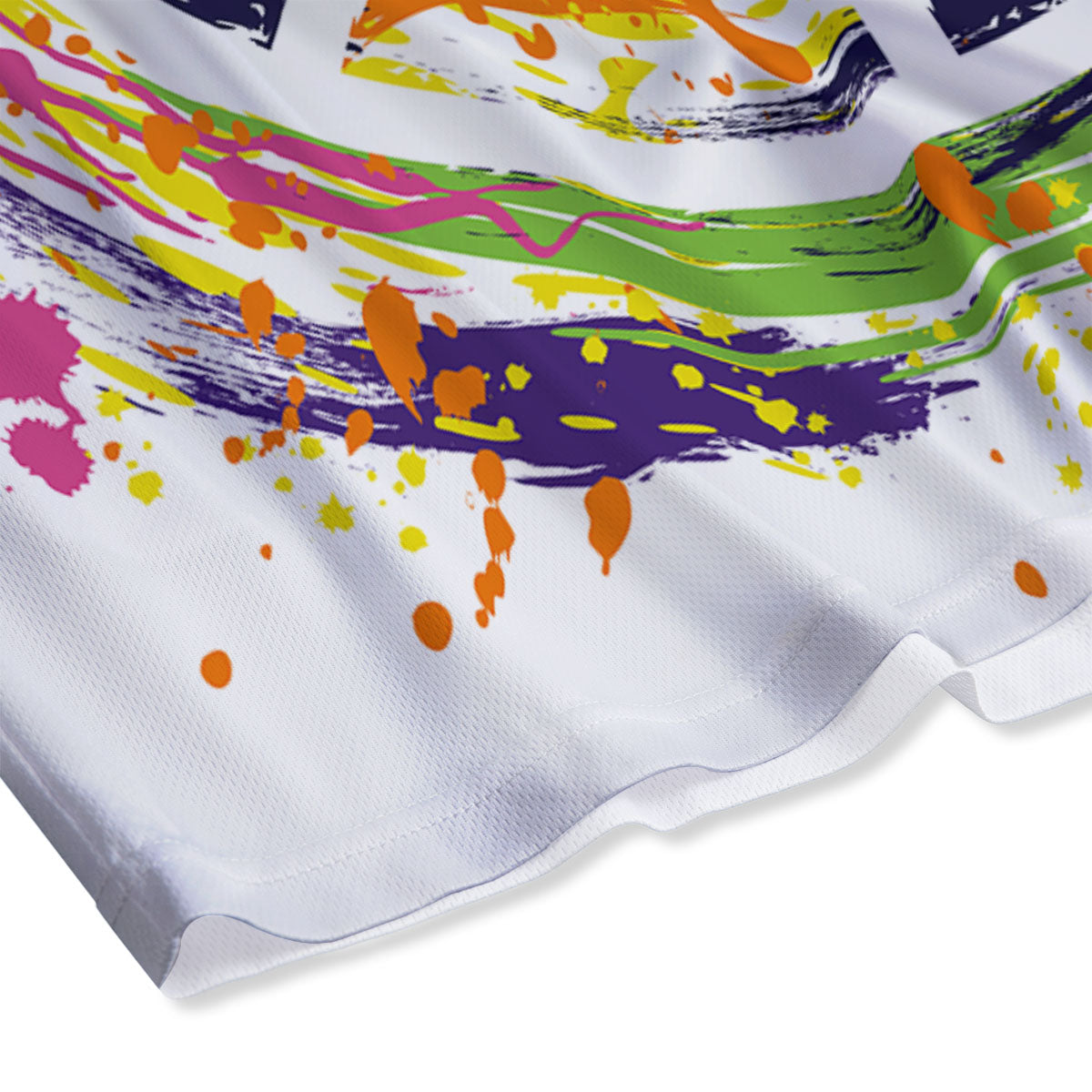 Sign Peace Rasta Print Mesh Shorts