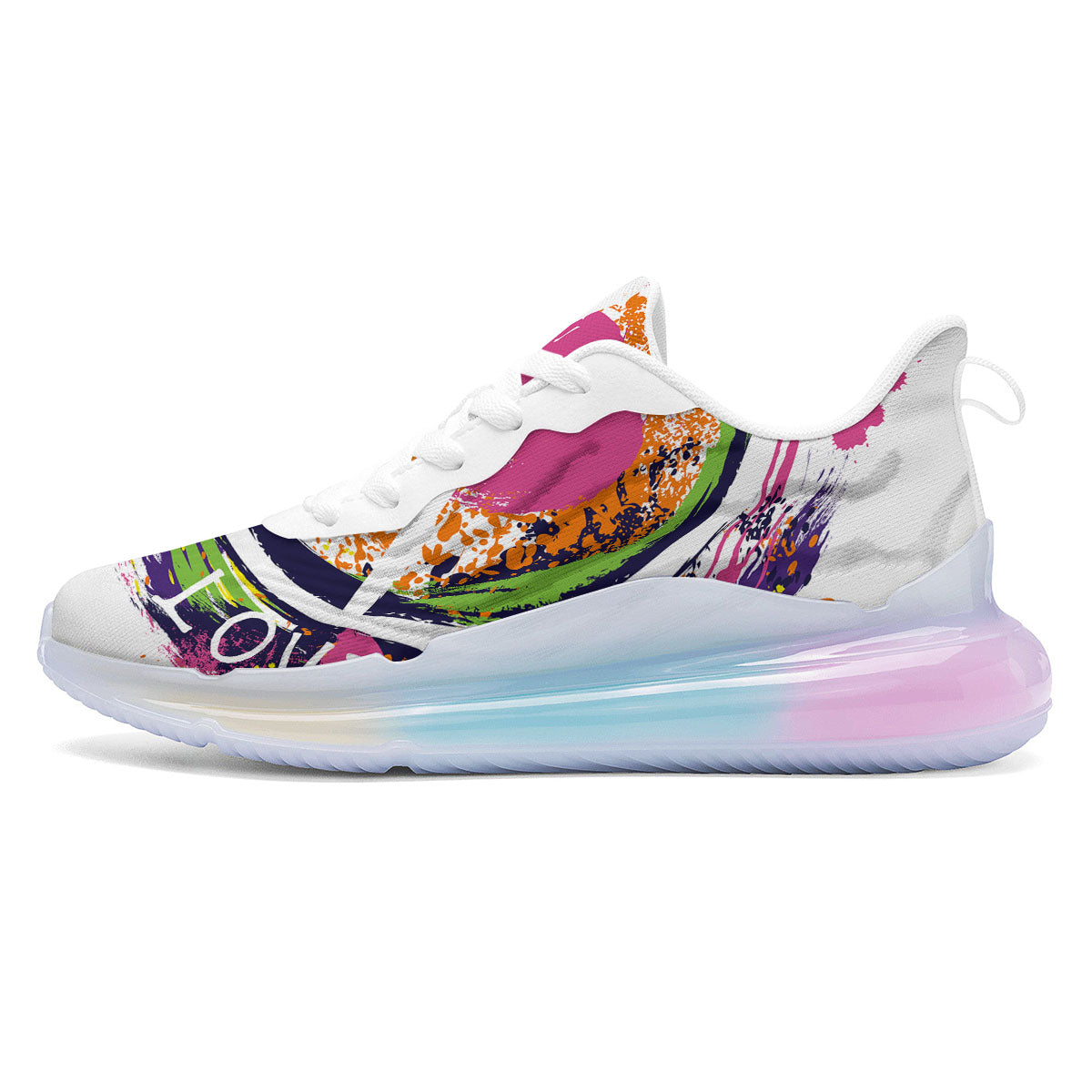 Sign Peace Rasta Print Running Sneakers-grizzshop