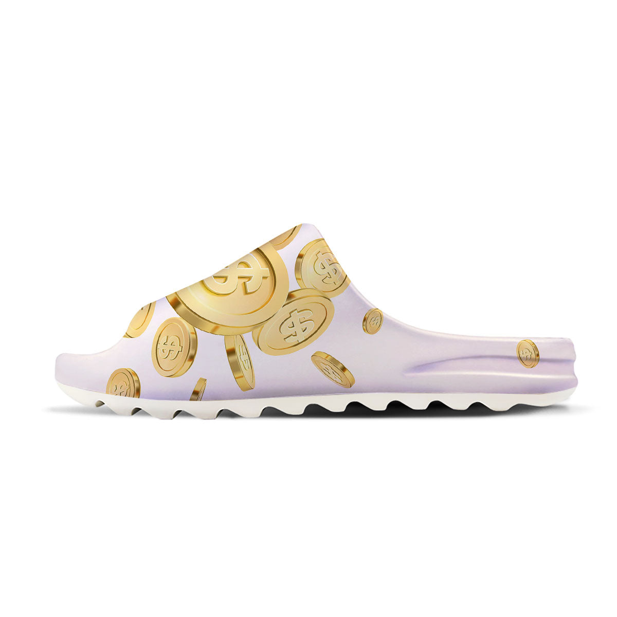 Sign Explosion Golden Dollar Print Sandals-grizzshop