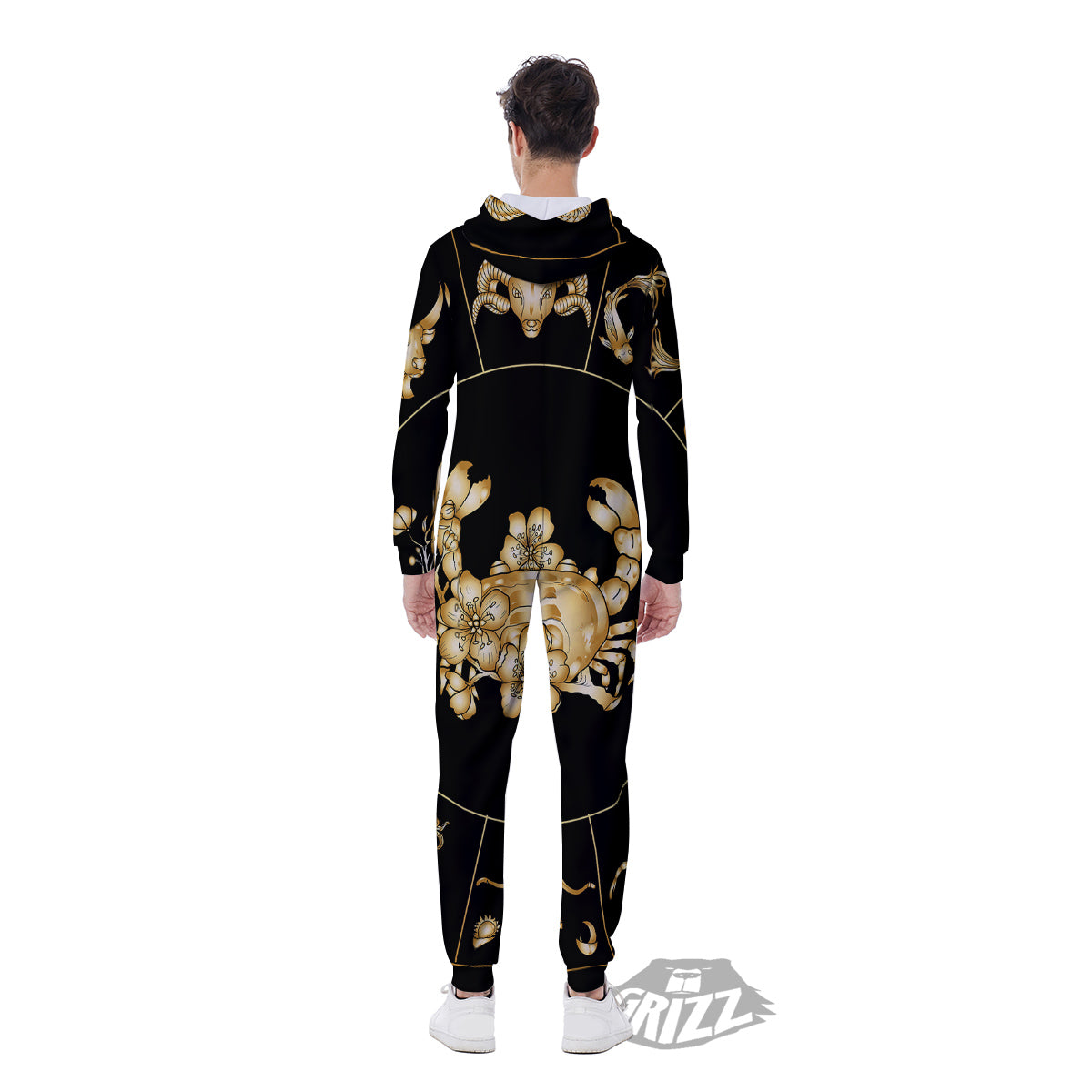 Signs Astrological And Cancer Print Men's Jumpsuit-grizzshop