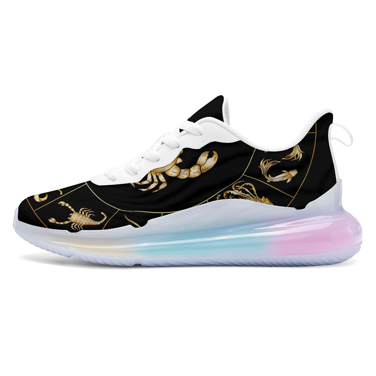 Signs Astrological And Cancer Print Running Sneakers-grizzshop