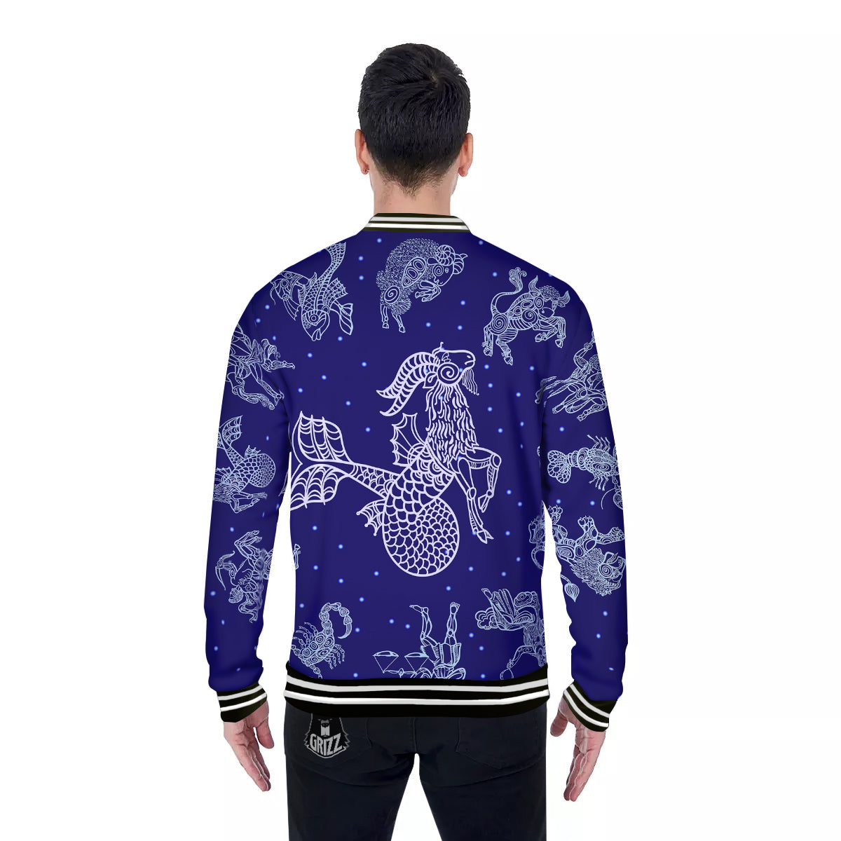 Signs Astrological And Capricorn Print Baseball Jacket-grizzshop