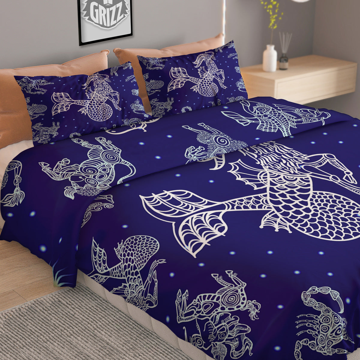 Saint Patrick's Day Green Clover Print Duvet Cover Bedding Set