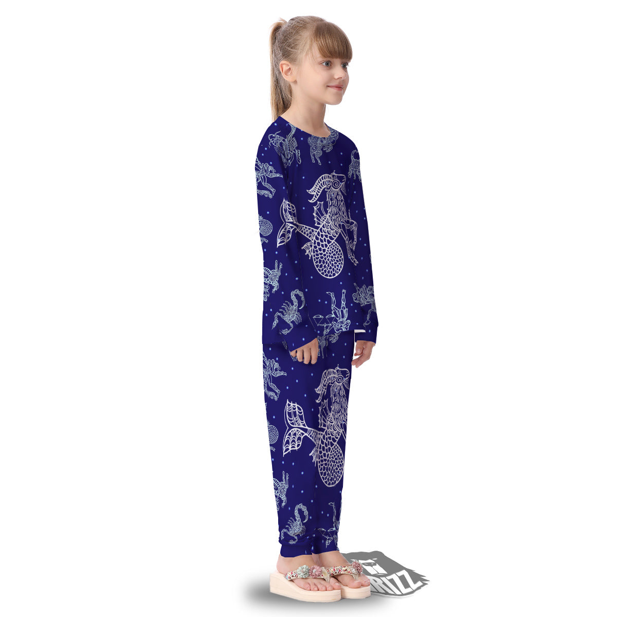 Signs Astrological And Capricorn Print Kid's Pajamas-grizzshop