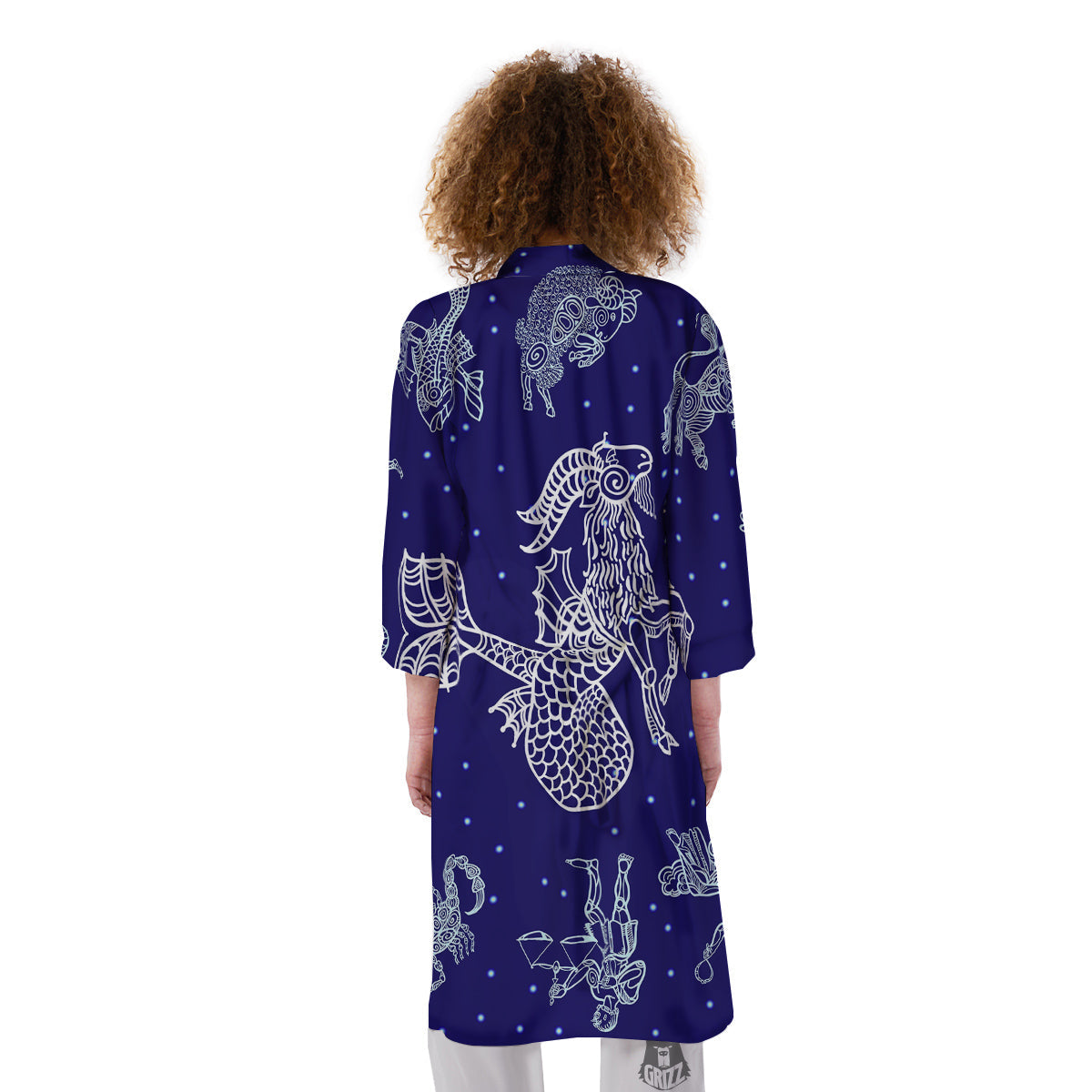 Signs Astrological And Capricorn Print Kimono-grizzshop