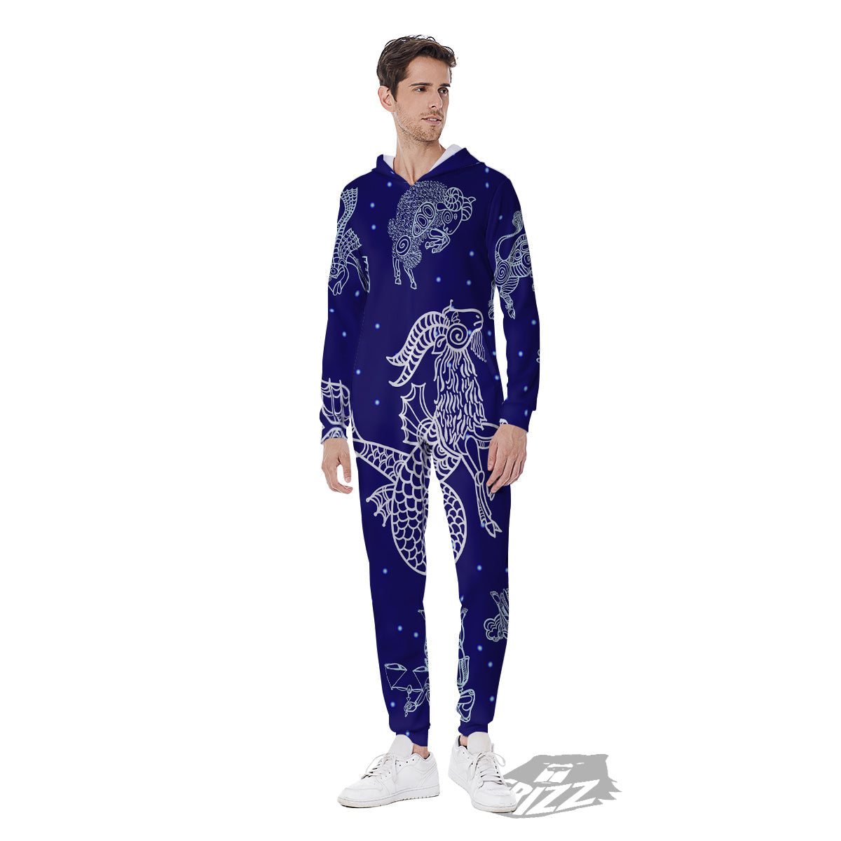 Signs Astrological And Capricorn Print Men's Jumpsuit-grizzshop