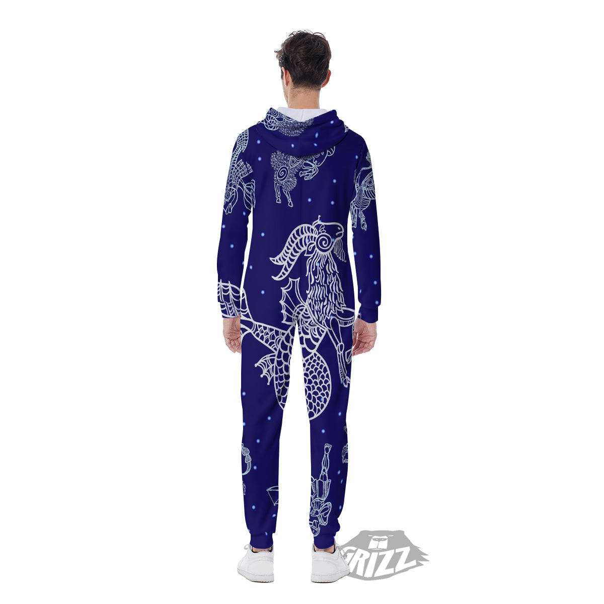 Signs Astrological And Capricorn Print Men's Jumpsuit-grizzshop