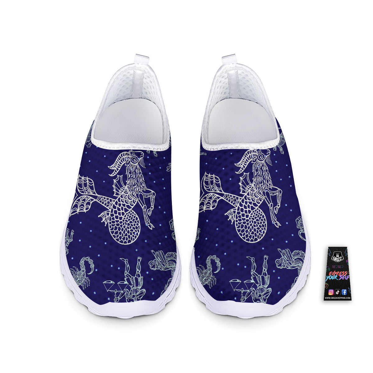 Signs Astrological And Capricorn Print Nurse Shoes-grizzshop