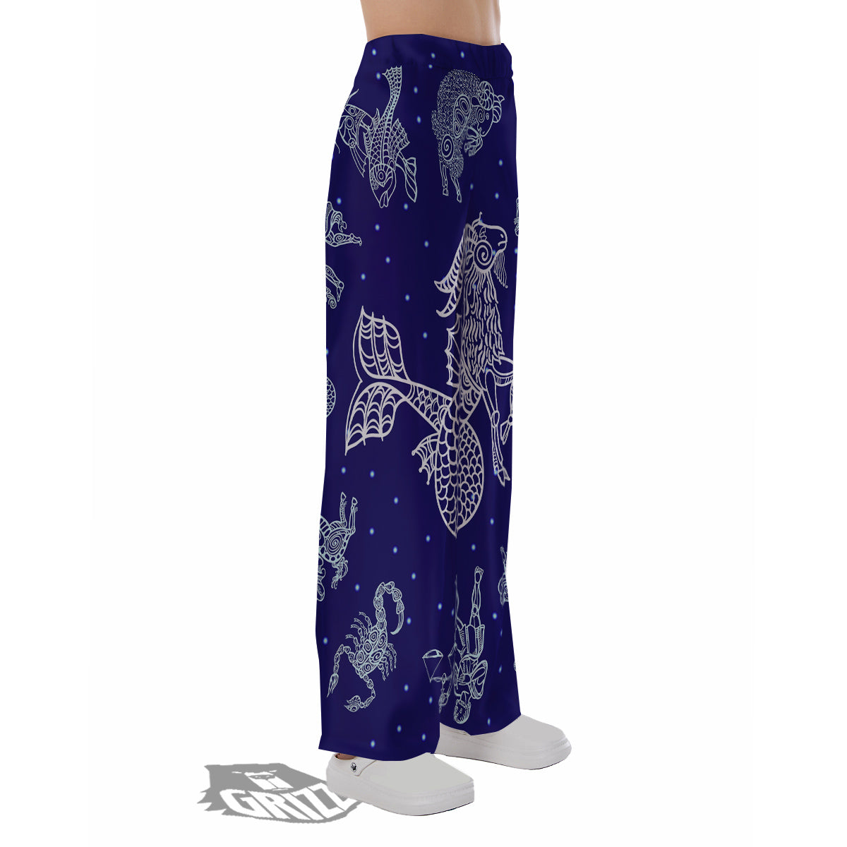 Signs Astrological And Capricorn Print Pajama Pants-grizzshop