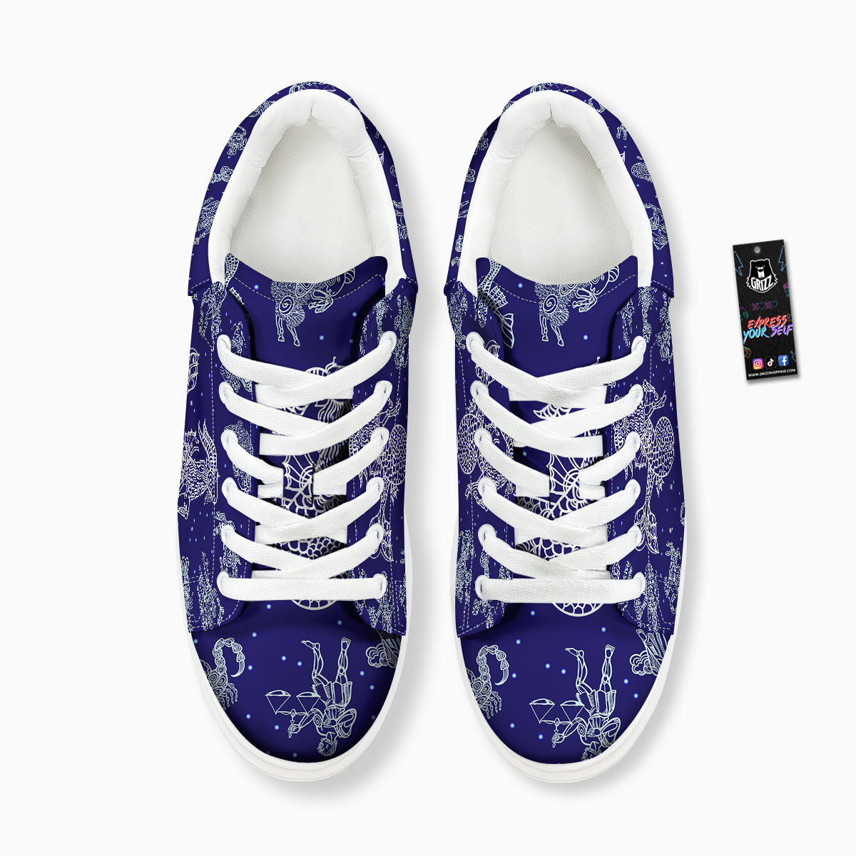 Signs Astrological And Capricorn Print Platform Shoes-grizzshop