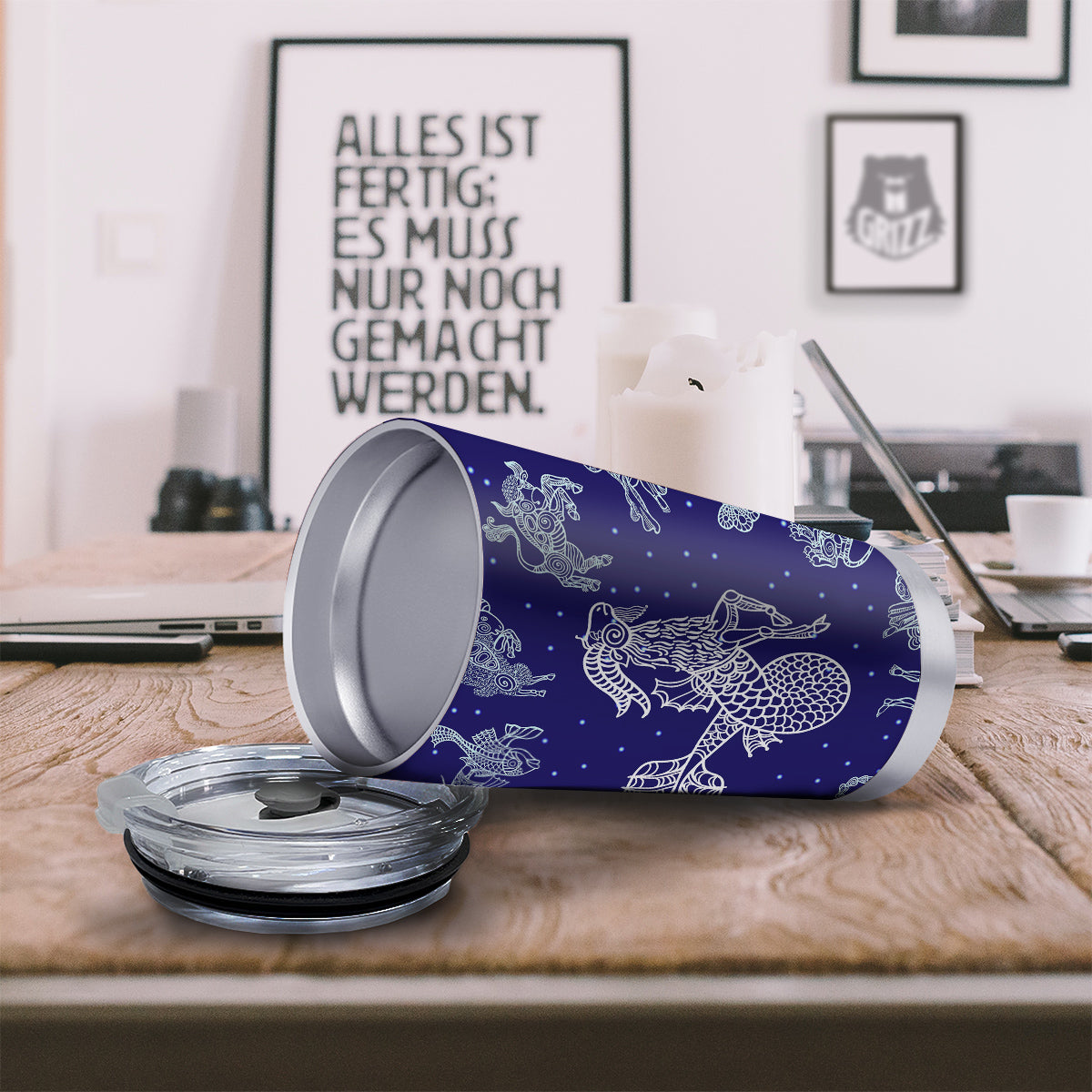 Signs Astrological And Capricorn Print Tumbler-grizzshop
