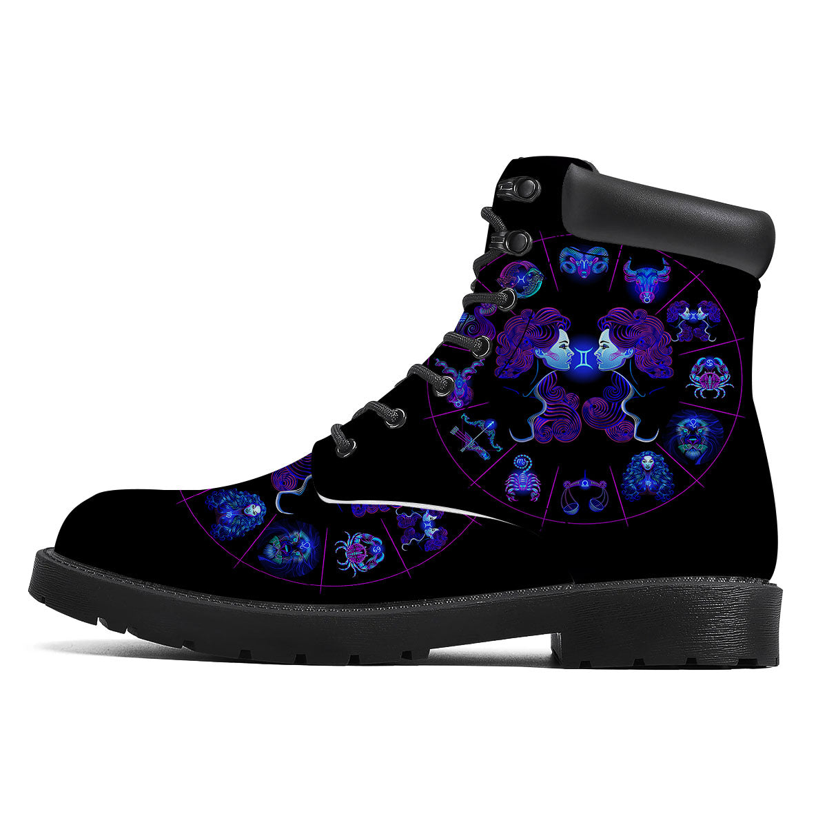 Signs Astrological And Gemini Print Boots-grizzshop