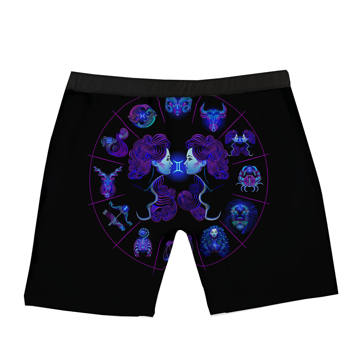 Signs Astrological And Gemini Print Boxer Briefs-grizzshop