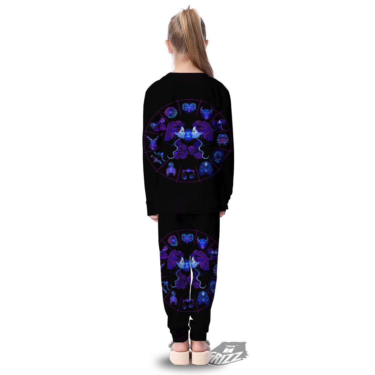 Signs Astrological And Gemini Print Kid's Pajamas-grizzshop