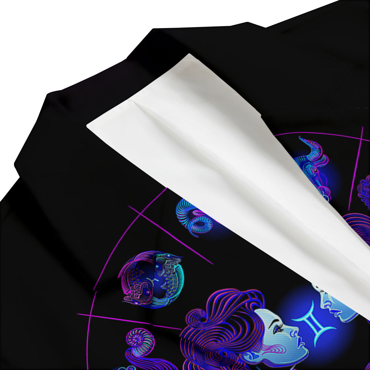 Signs Astrological And Gemini Print Men's Blazer-grizzshop
