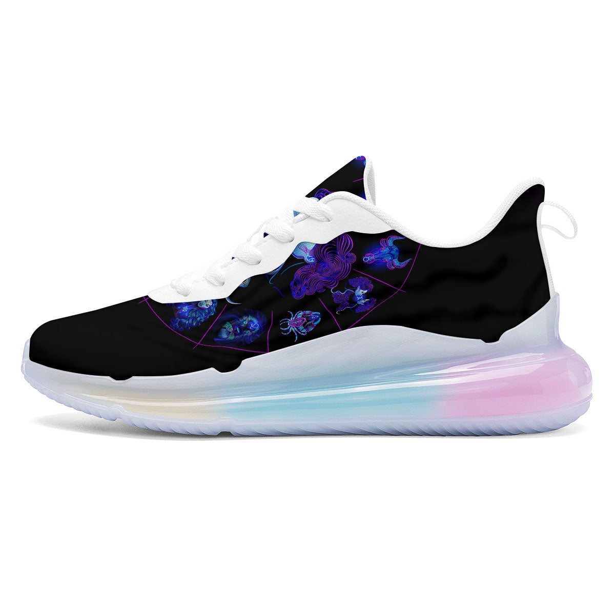 Signs Astrological And Gemini Print Running Sneakers-grizzshop