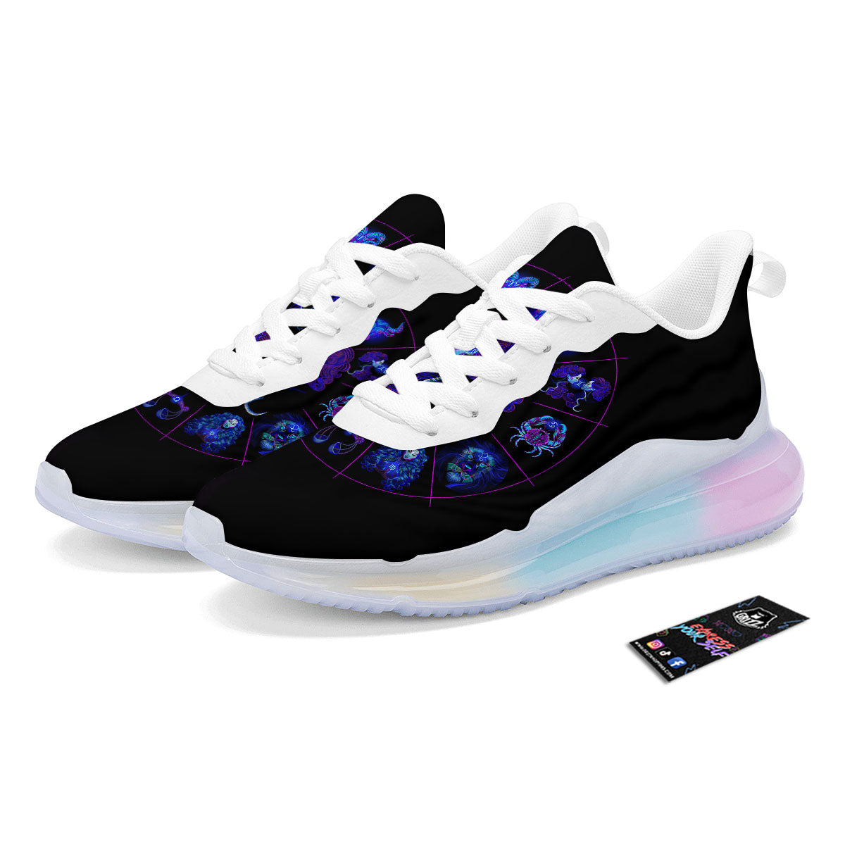 Signs Astrological And Gemini Print Running Sneakers-grizzshop