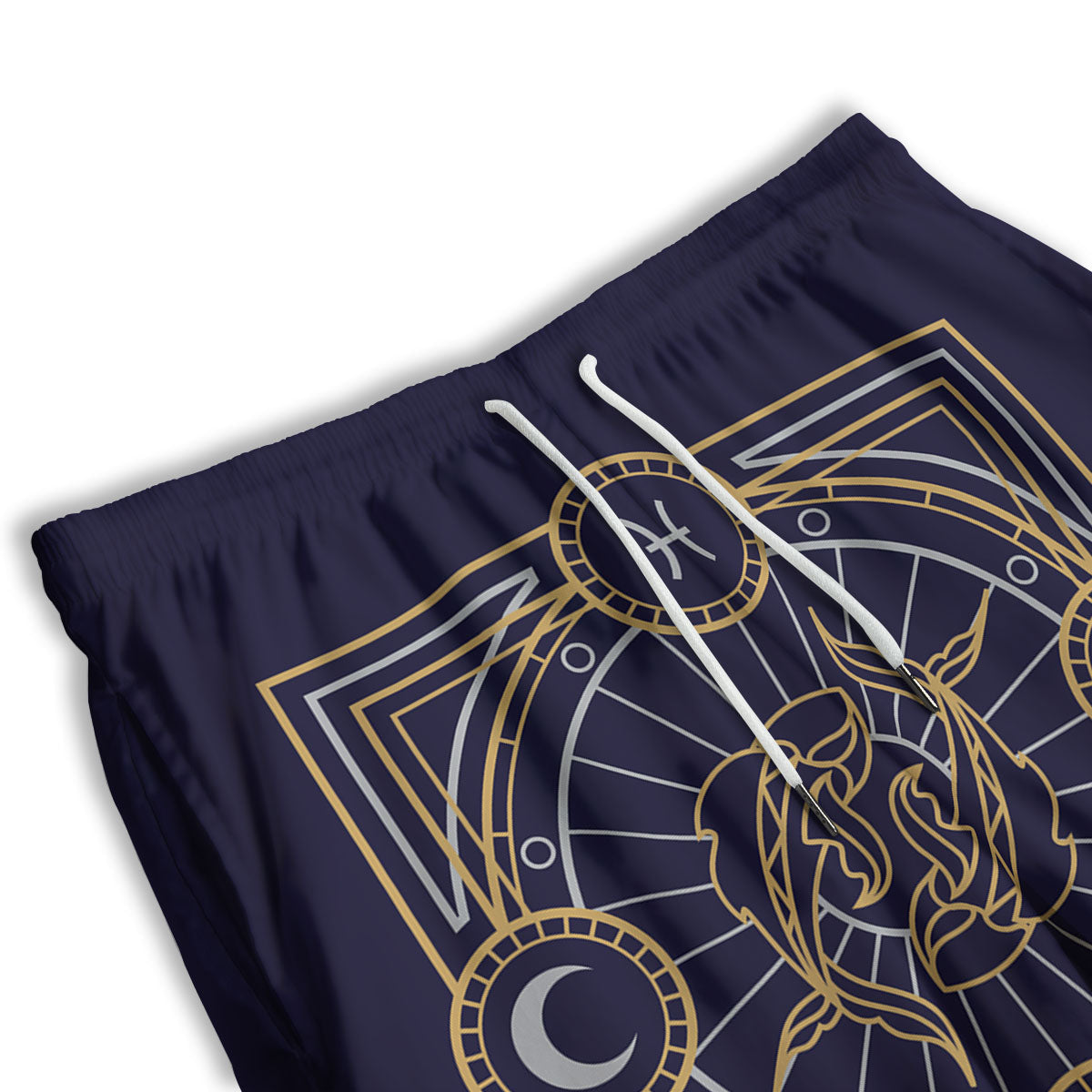 Signs Astrological And Pisces Print Men's Athletic Shorts